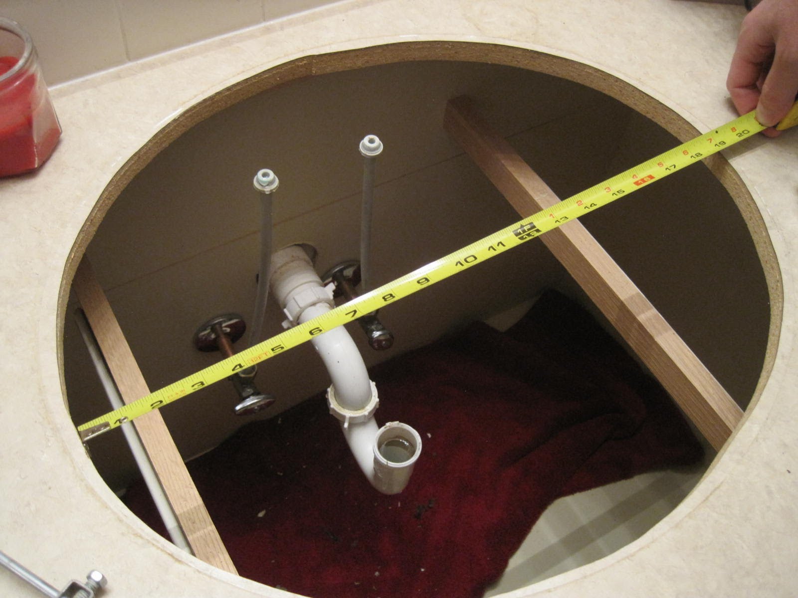 replace sink hole cover bathroom