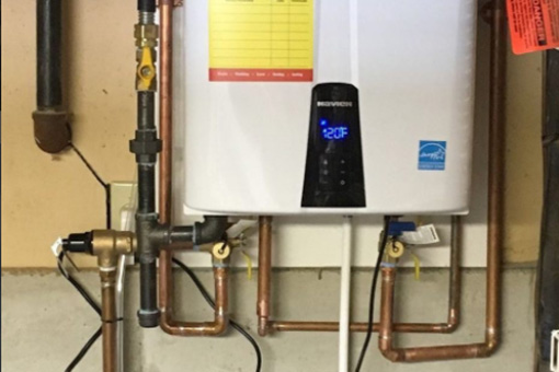 Tankless Water Heater in Allentown PA Residence Repaired and Replaced by Bethlehem Plumber