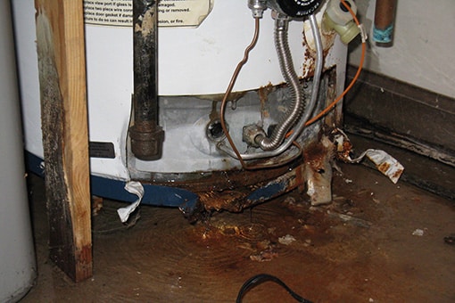 Easton Home's Broken Water Heater and Leaking Tank In Need of Repair