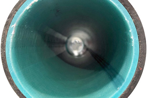 Post-Pipe Lining Image of a Sewer Pipe in Hellertown Pennsylvania