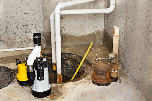 Draining Ground Water Using Sump Pump Repaired by a Coplay Plumber