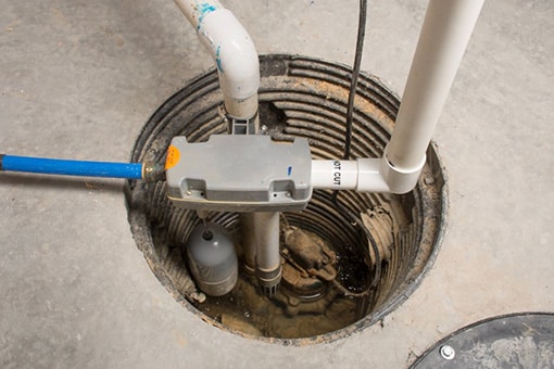 Newly Repaired Sump Pump at the Basement of a Home in Coplay Pennsylvania