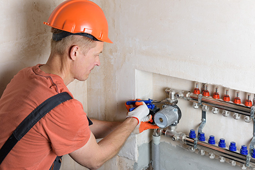 Commercial Plumber Installing Water Meter in Palmerton Pennsylvania